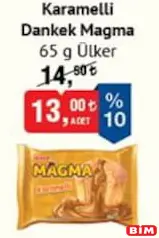 ÜLKER KARAMELLİ DANKEK MAGMA 65 G ÜLKER KARAMELLİ DANKEK MAGMA 65 G